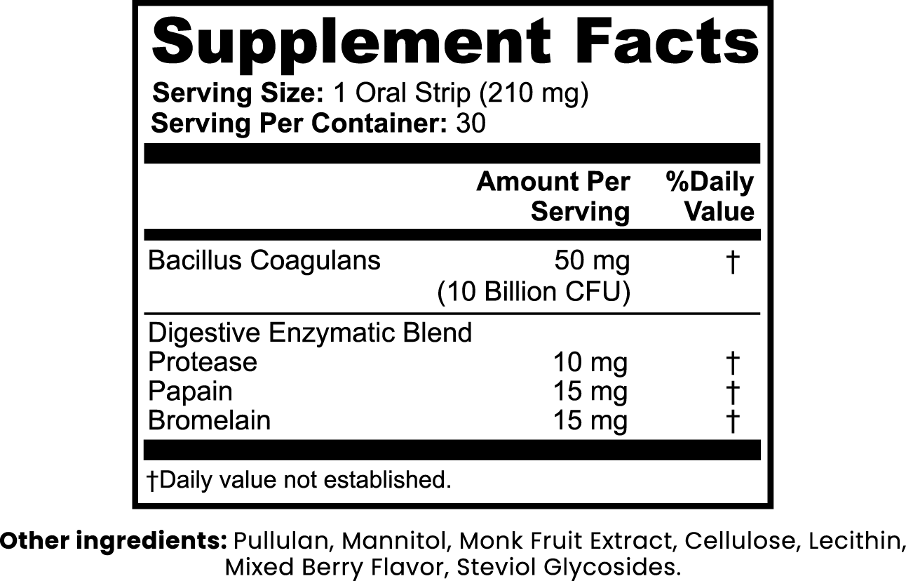 Digestive + Gut Health Strips - Synerva